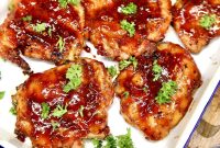 Smoky BBQ Chicken Thighs with Charred Citrus Glaze