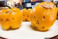 Spooky Jack-O’-Lantern Stuffed Bell Peppers Recipe
