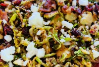 Crispy Blackstone Bacon & Cranberry Brussels Sprouts Recipe