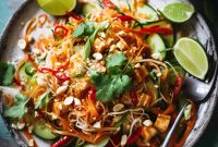 Quick Vegetarian Pad Thai Recipe with Crispy Veggies