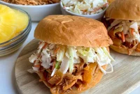 Slow Cooker Hawaiian Chicken with Tangy Pineapple Slaw
