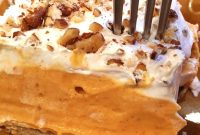 Creamy Layered Pumpkin Dessert with Gingersnap Crust