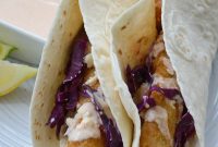 Crispy Air Fryer Fish Tacos with Lime Slaw