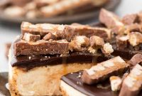 Twix Bar Cheesecake Recipe: No-Bake Chocolate Caramel Cheesecake