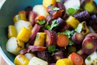 Citrus-Herb Roasted Rainbow Carrots with Honey Glaze