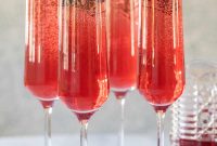 Sparkling Poinsettia Cocktail Recipe for Holiday Parties