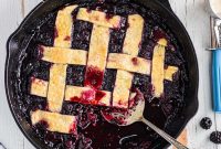 Blackberry Cobbler Made with Flaky Pie Crust