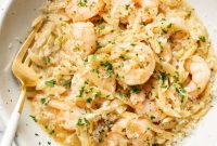 Creamy Shrimp Scampi with Lemon Orzo