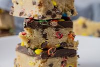 No-Bake Chocolate Chip Cookie Dough Bars Recipe for Dessert