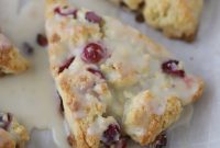 Cranberry Orange Cream Scones Recipe — Tender Citrus Pastries