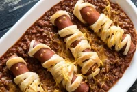 Spicy Chili Cheese Modi Dogs: Loaded Mummy Hot Dogs Recipe