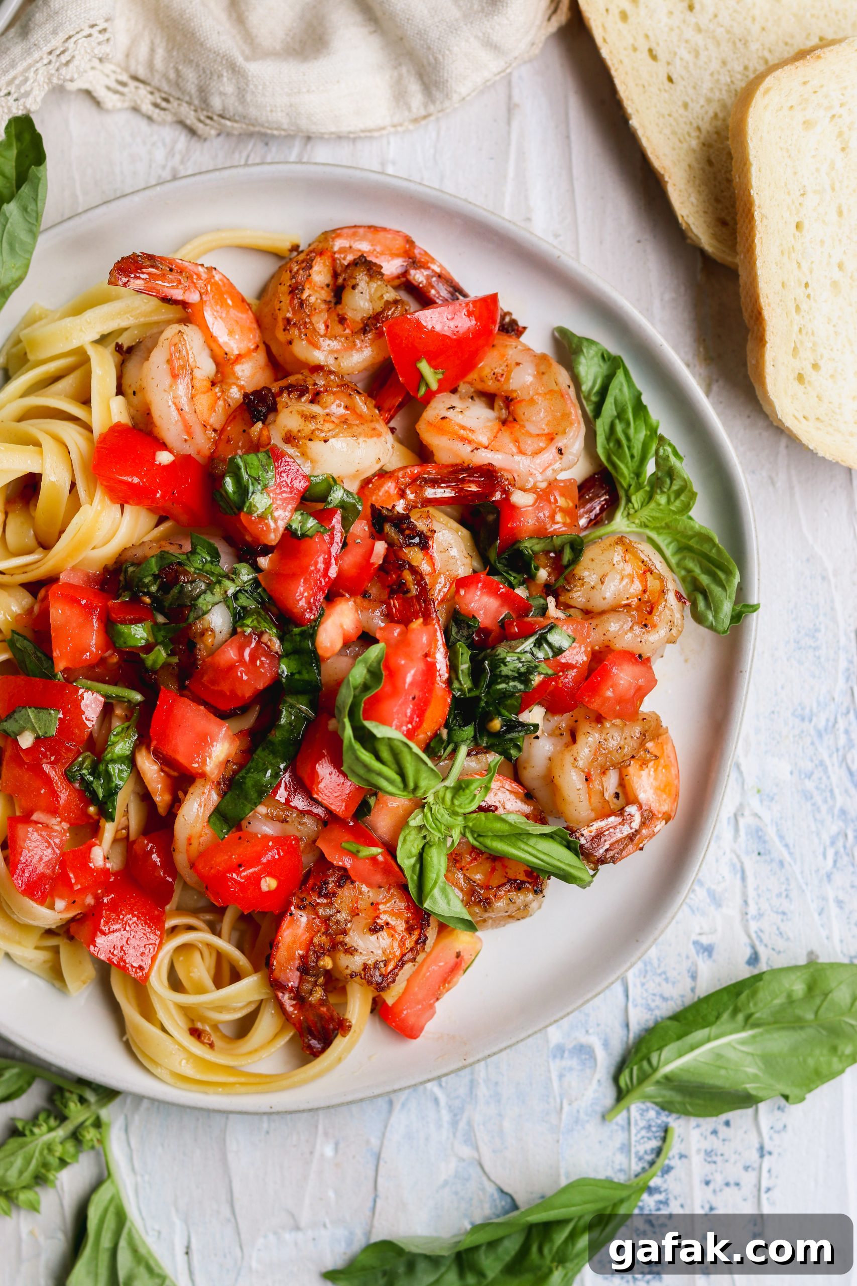 Shrimp Bruschetta Pasta