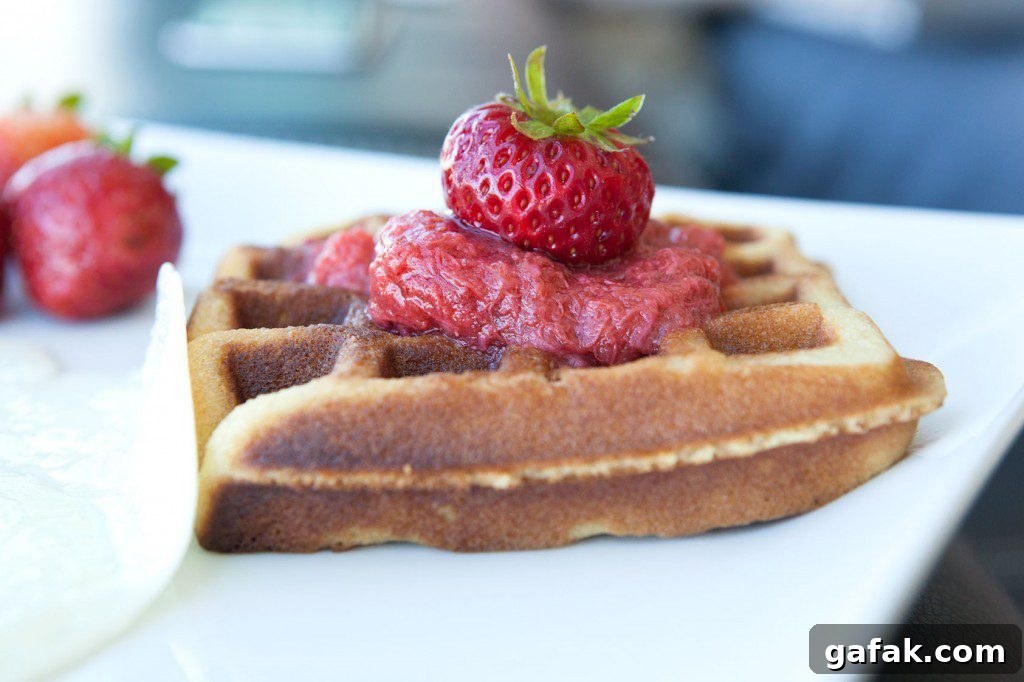 29 Paleo Breakfast Treats You Can Actually Eat for Breakfast 9 29 Paleo Treat Recipes- Strawberry Macadamia Nut Paleo Waffles