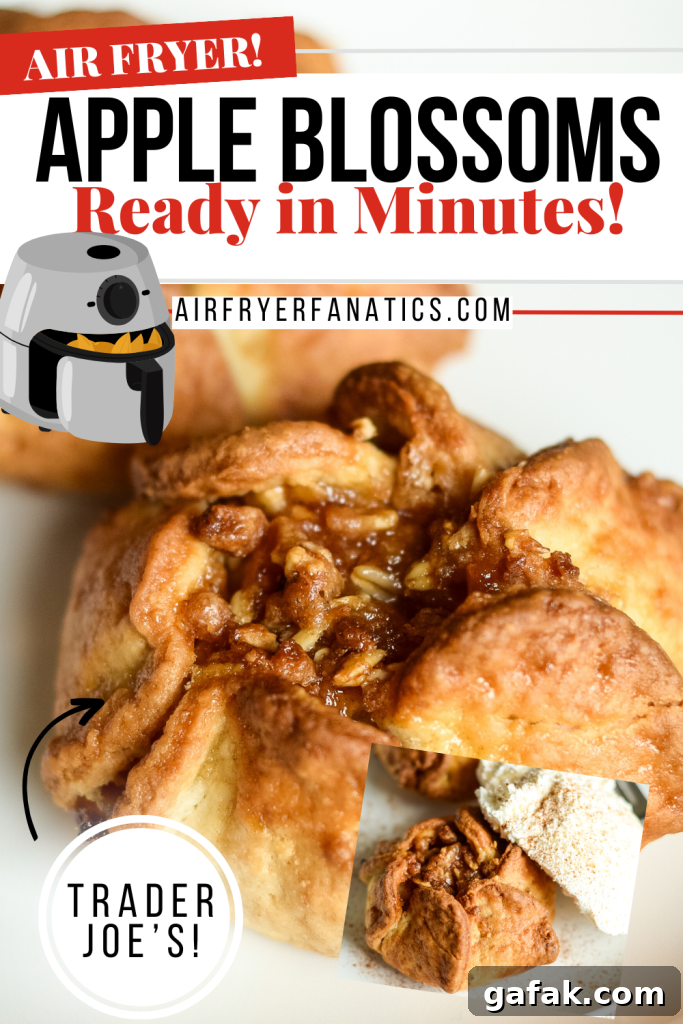 air fryer apple blossoms