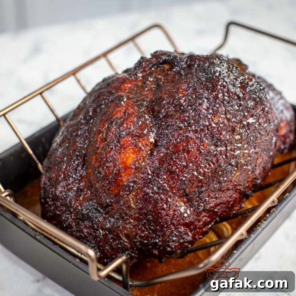 Smoked Ham on the Big Green Egg