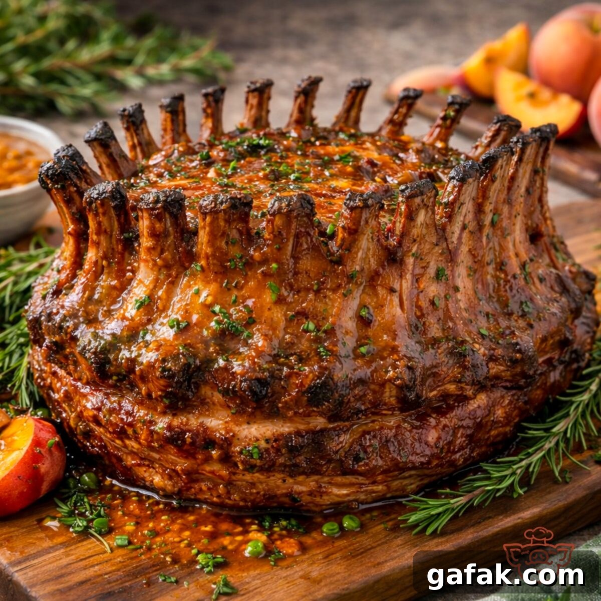 Pork Crown Roast on the Big Green Egg