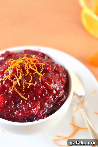 Honey Orange Cranberry Sauce Recipe for Holiday Tables 2 honey-orange-cranberry-sauce-1