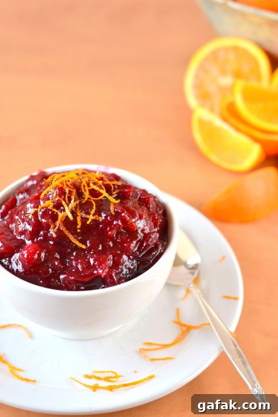 Honey Orange Cranberry Sauce Recipe for Holiday Tables 6 honey-orange-cranberry-sauce-4