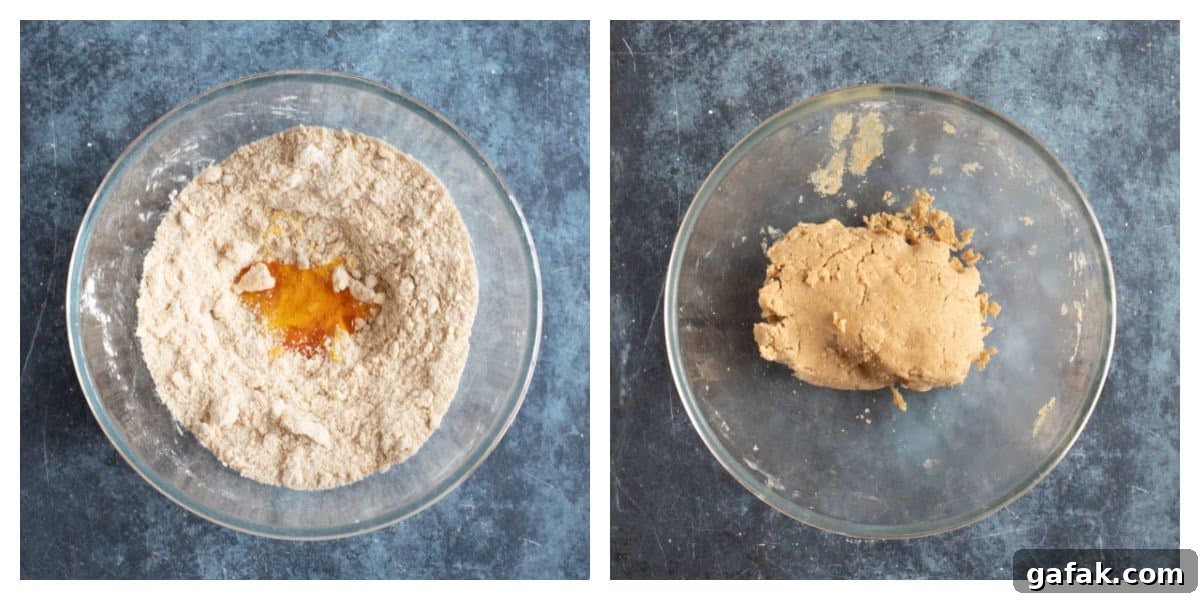 Ginger cookies dough.