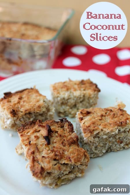 Banana & Coconut Slices