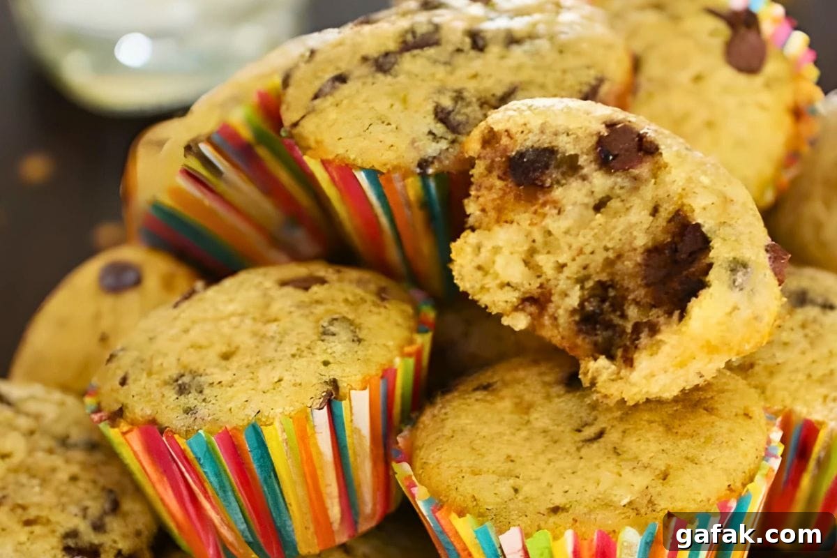 12 Back-to-School Muffin Recipes for Faster Weekday Mornings 2 Mini Chocolate Chip Muffins