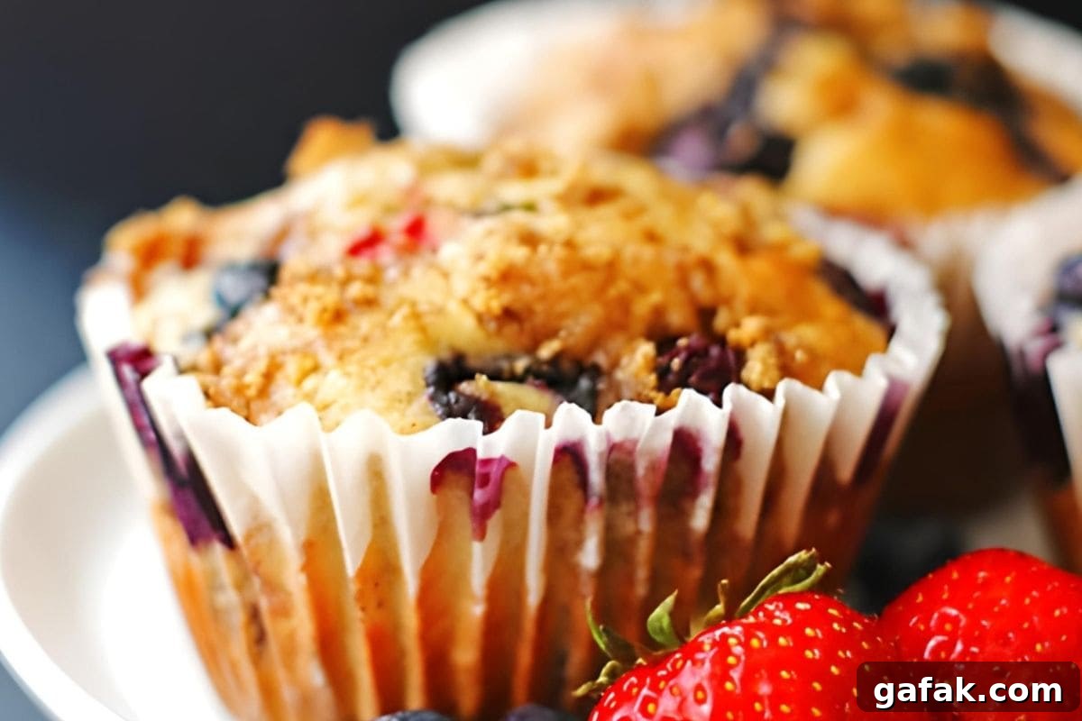 12 Back-to-School Muffin Recipes for Faster Weekday Mornings 5 Triple Berry Muffins