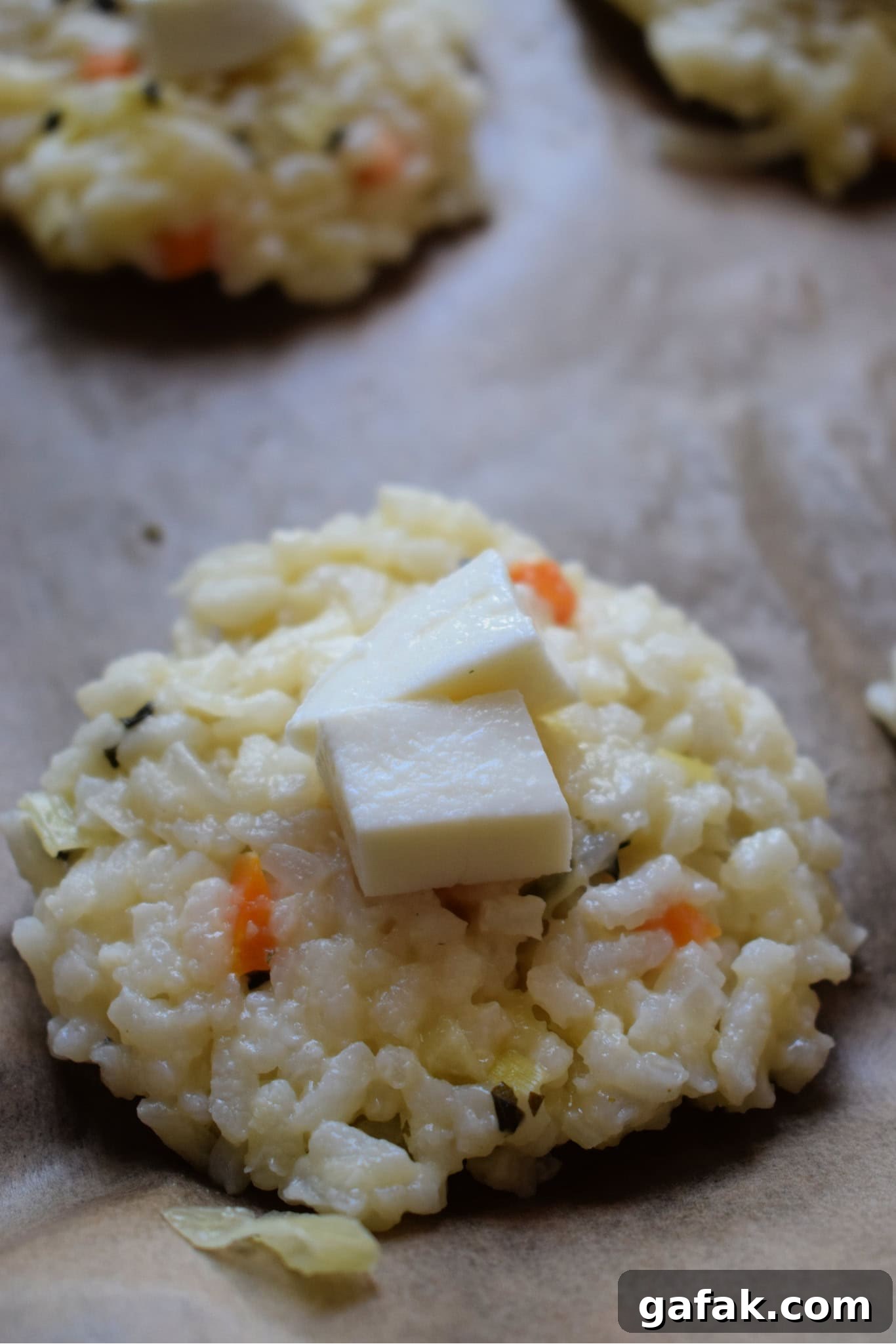 Making Arancini from leftover risotto.