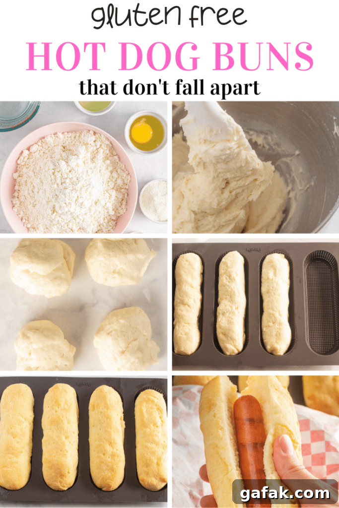 Pin this Gluten Free Hot Dog Buns recipe