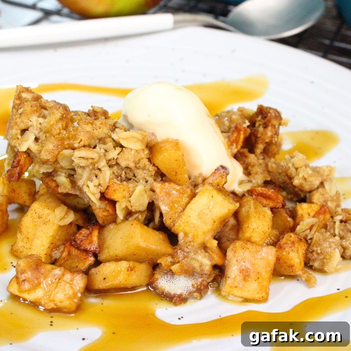 air fryer apple crisp recipe dinners done quick featured image