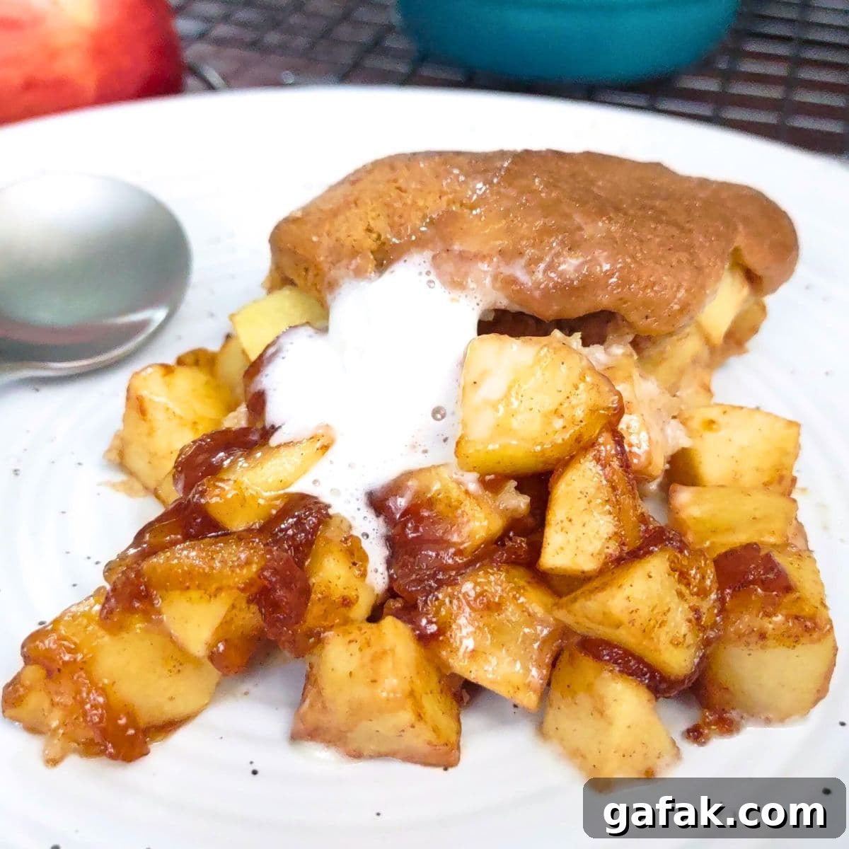 air fryer apple cobbler recipe dinners done quick featured image