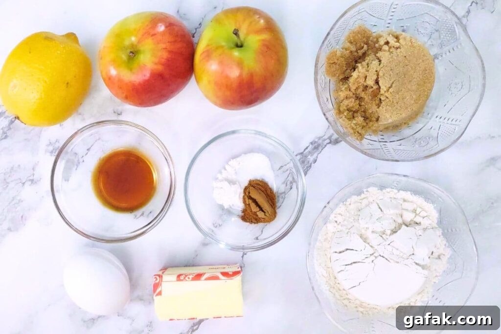 ingredients to make air fryer apple cake