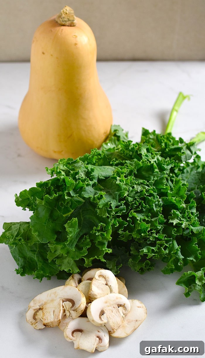 Butternut Squash And Kale Lo Mein With Crispy Tofu for #HealthyPastaMonth