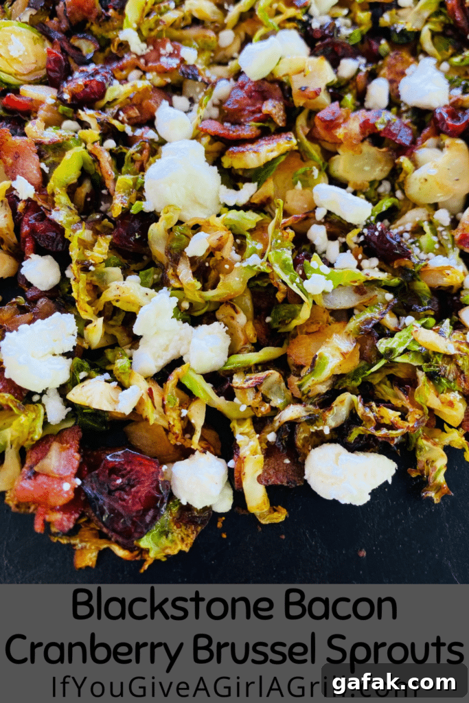 blackstone bacon cranberry brussel sprouts