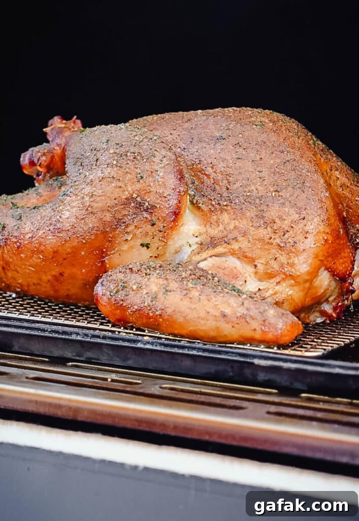 How to Smoke a Turkey: Step-by-Step Guide for Juicy Results 3 smoked turkey inside of a smoker