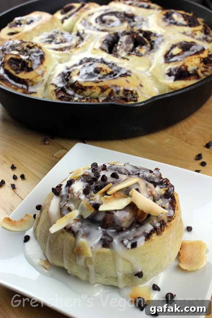 Chocolate Coconut Cinnamon Buns