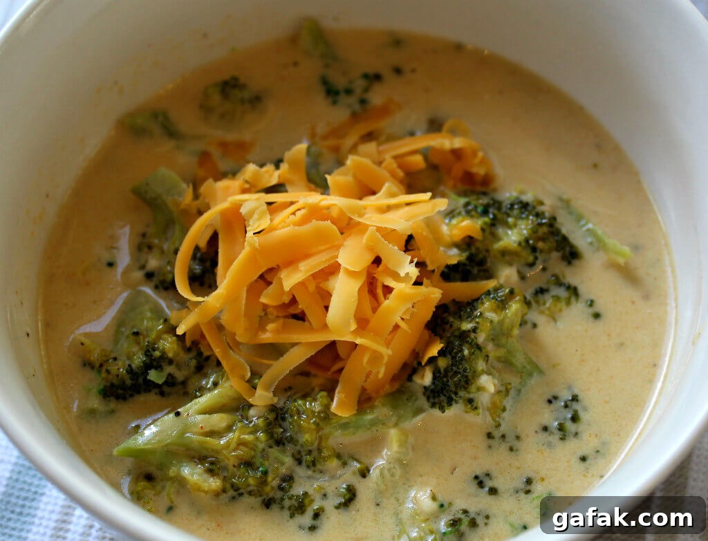 Keto Low Carb Broccoli Cheese Soup1