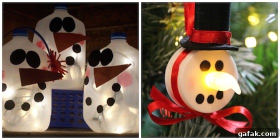 lighted snowman crafts