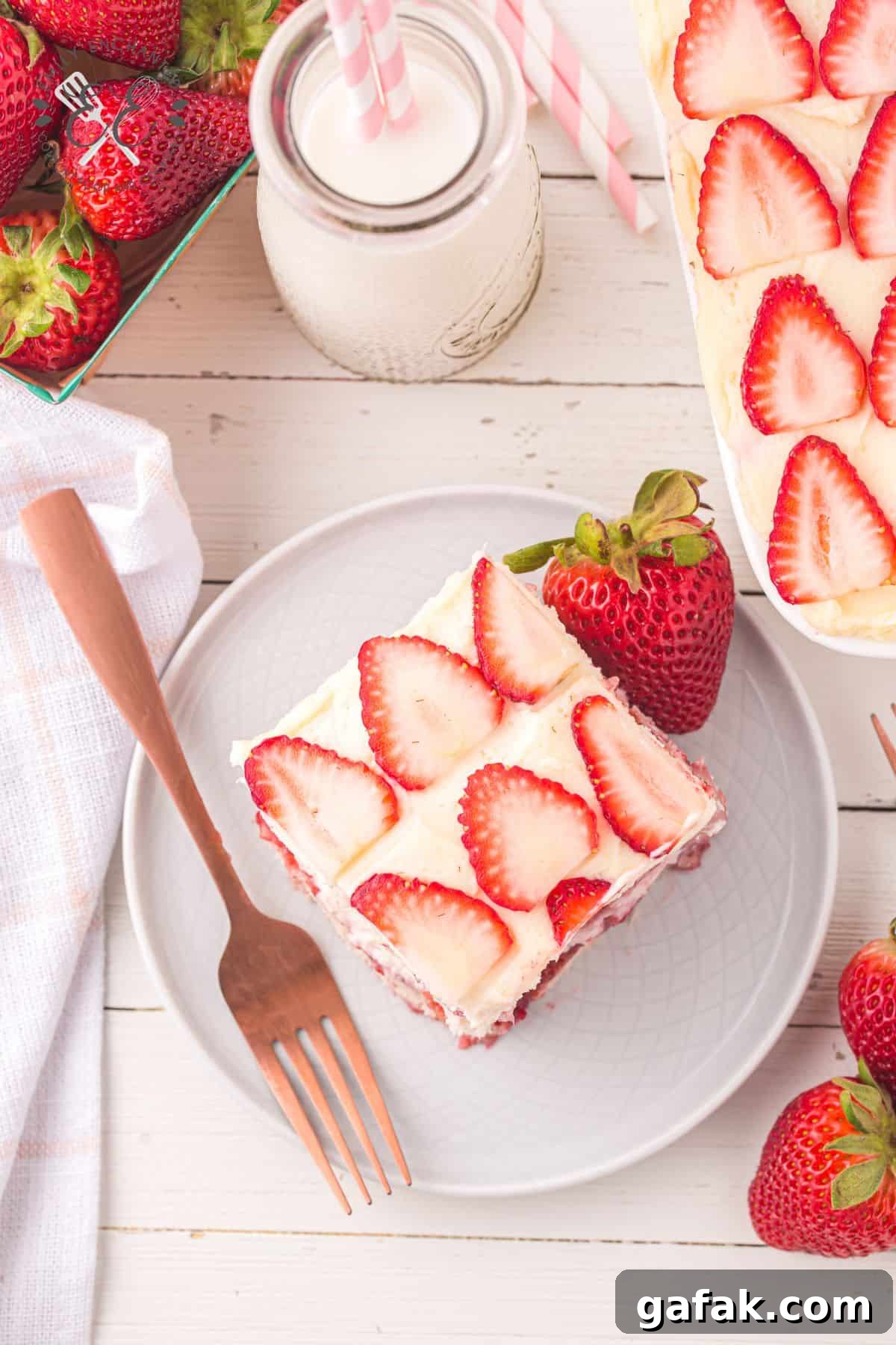 Strawberry Tiramisu Slice