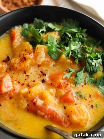 Carrot and butternut squash soup