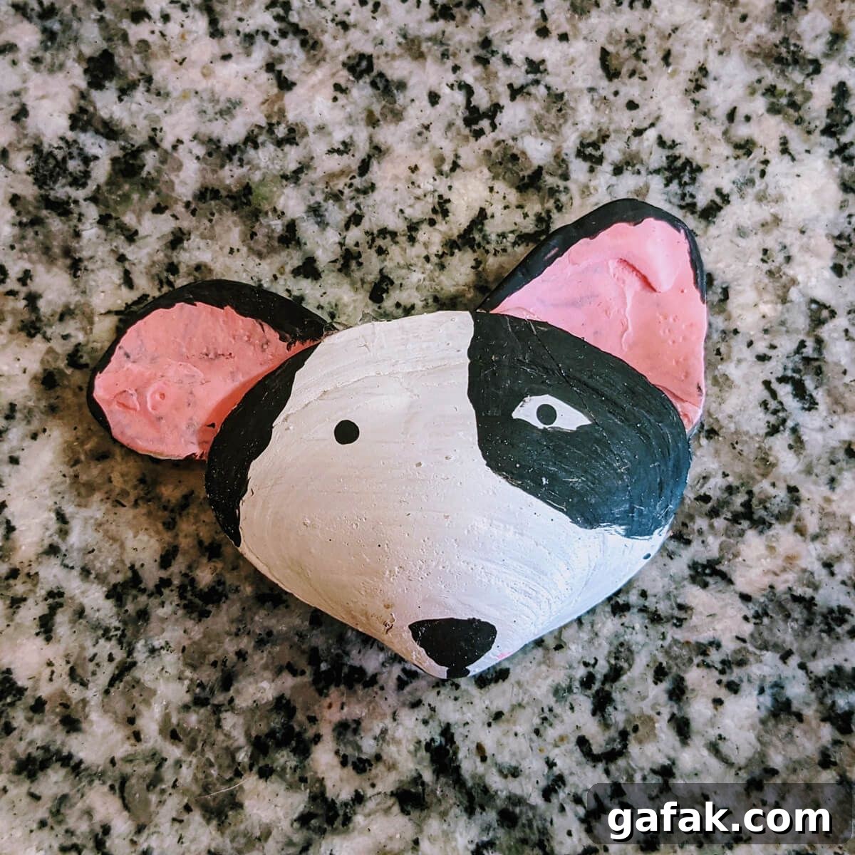 seashell craft dog magnet
