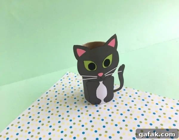 toilet paper roll cat craft