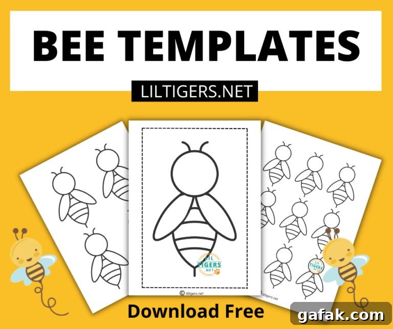 bee printable