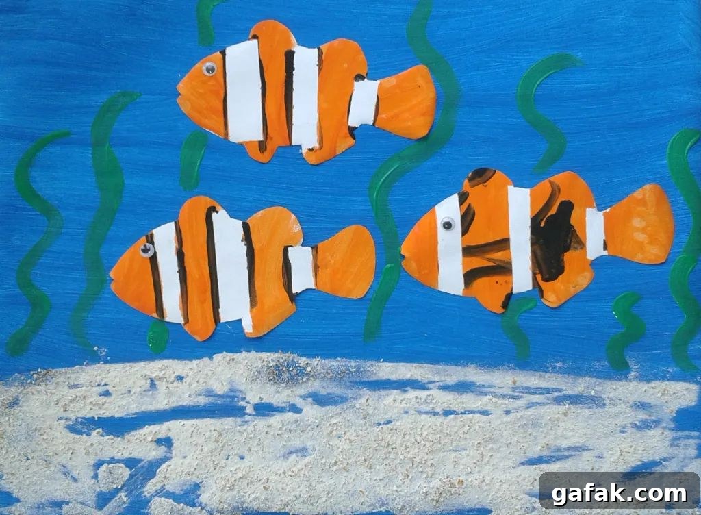 tape resist clown fish