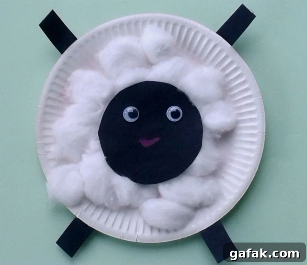paper plate baby farm animals