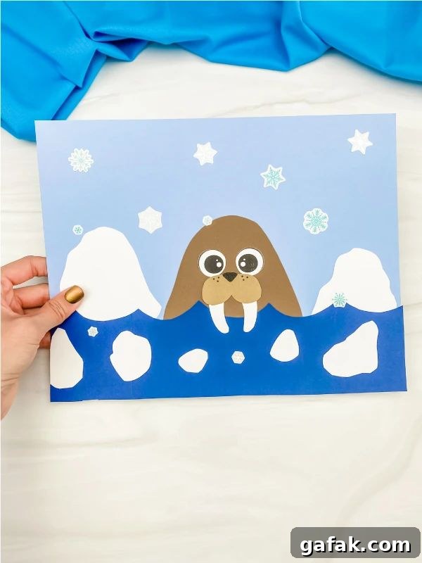 walrus arctic animal craft