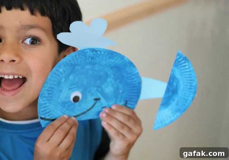 paper plate whals