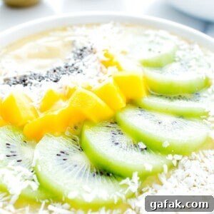 Mango Kiwi Chia Seed Smoothie Bowl (V+GF)