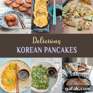 A collection of delicious Korean pancake recipes are compiled together.