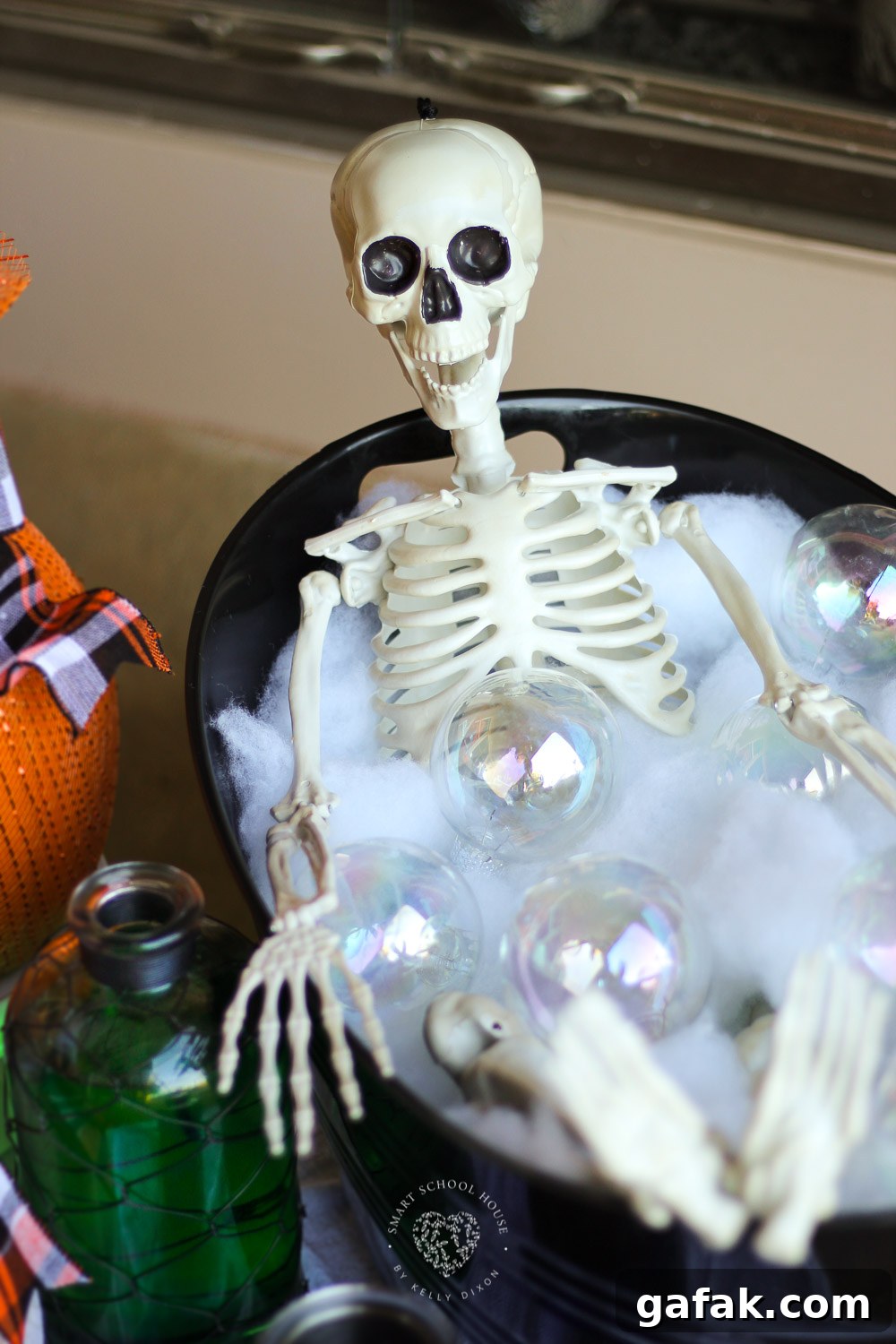 Spooky Skeleton Bubble Bath Ideas for Halloween Decor and Parties 4 Skeleton Bubble Bath - Skeletons like bubble baths too! #SkeletonBubbleBath #HalloweenDecorations #DIYHalloween