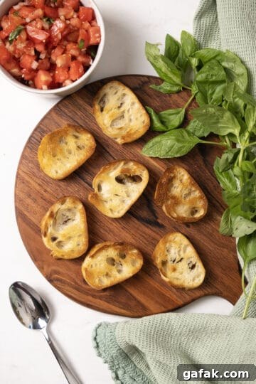 Toast on a cutting board.